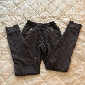 High waisted sweat pants